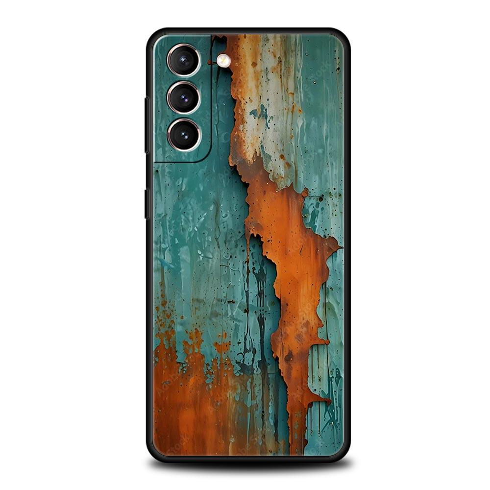 

Vintage Industrial Style Rusty Phone Case Cover for Samsung Galaxy S25 S24 S23 S22 S20 S21 FE Ultra S25Edge S10 Plus 5G Soft TPU Samsung S24 Plus