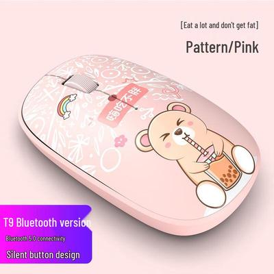 Midnight Rendezvous Trendy Cartoon Dual-Mode Wireless Mouse