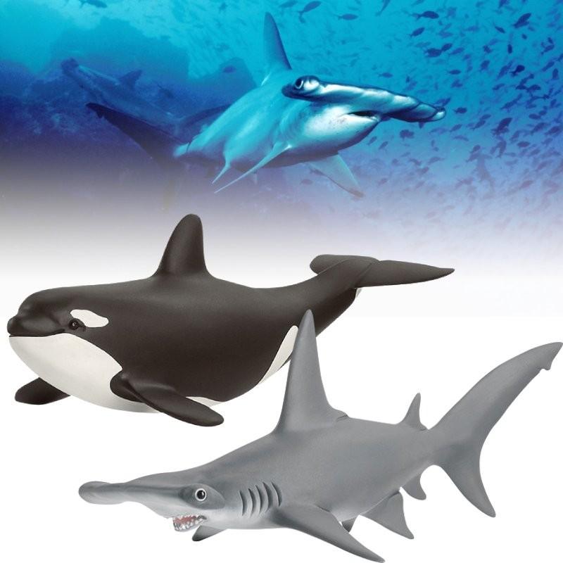 Realistic Sea Life Pvc Model Collection Including Whales Dolphins Sharks And Sea Lions