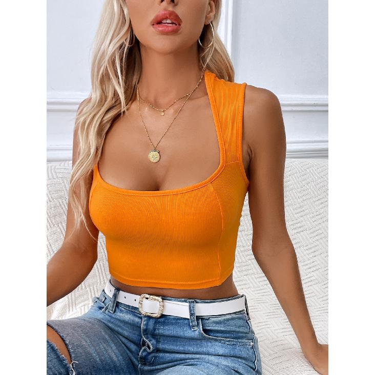 New Summer Casual Temperament Slim Fit Sexy Vest T-Shirt Sleeveless Suspender Versatile Top Strapless Women