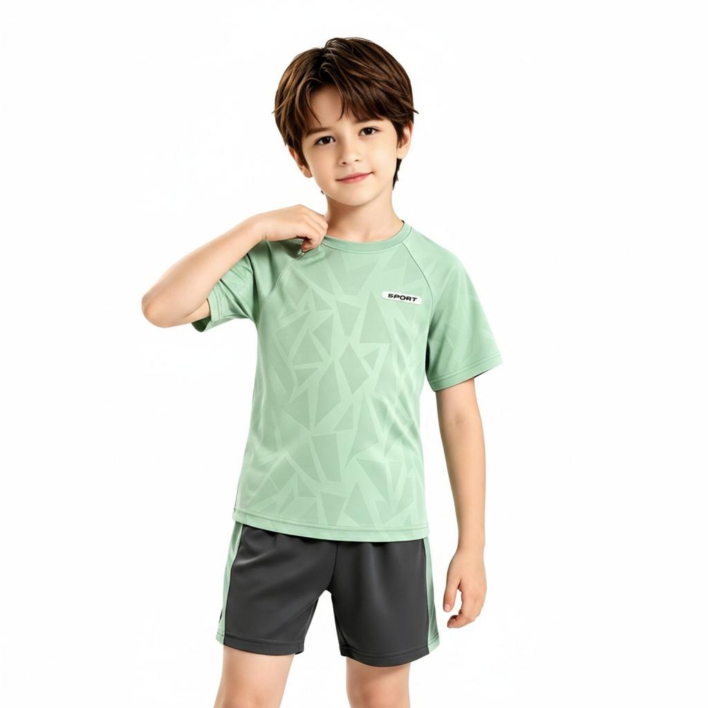 Boys' Quick-Dry Sportswear Set for Running Training Activewear