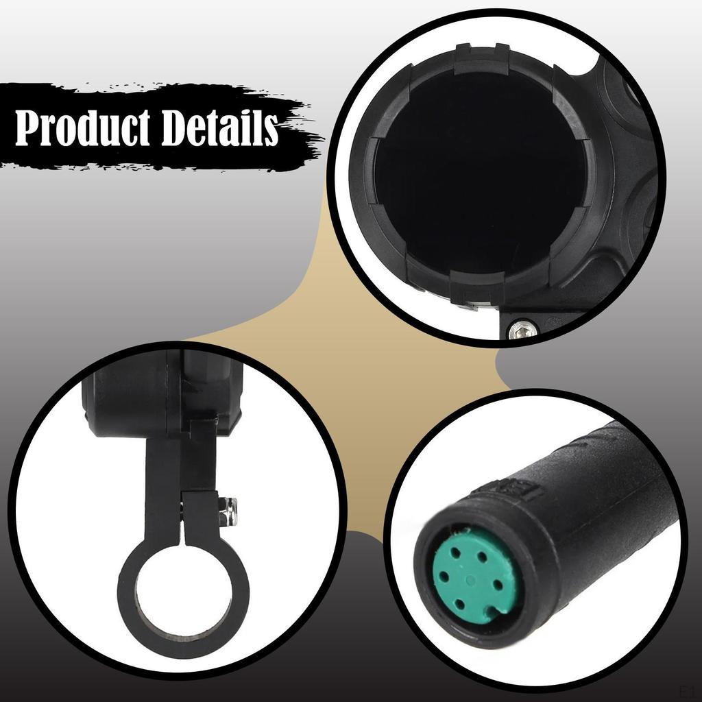 Electric Bike Instrument Display with 2 Keys Dashboard Screen for M4 Accs