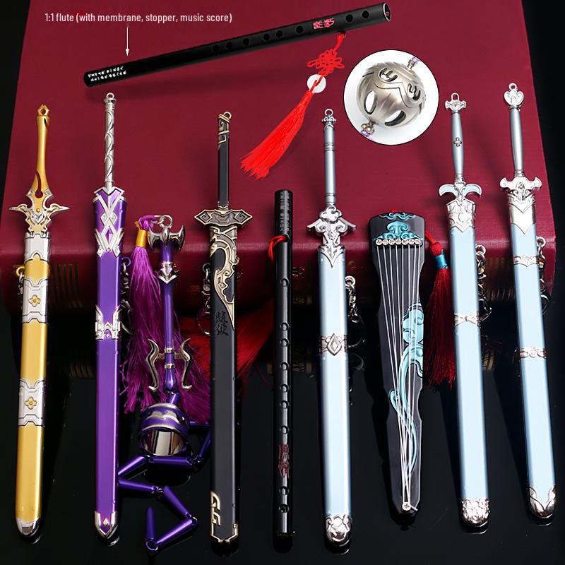 Anime-Themed Alloy Wangji Bichen Sword & Jiang C Jinling Weapon Replica