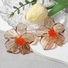 1 Pair Women Earrings Transparent Flower Shape Acrylic Earrings Lightweight Stud Earrings Jewelry Gift