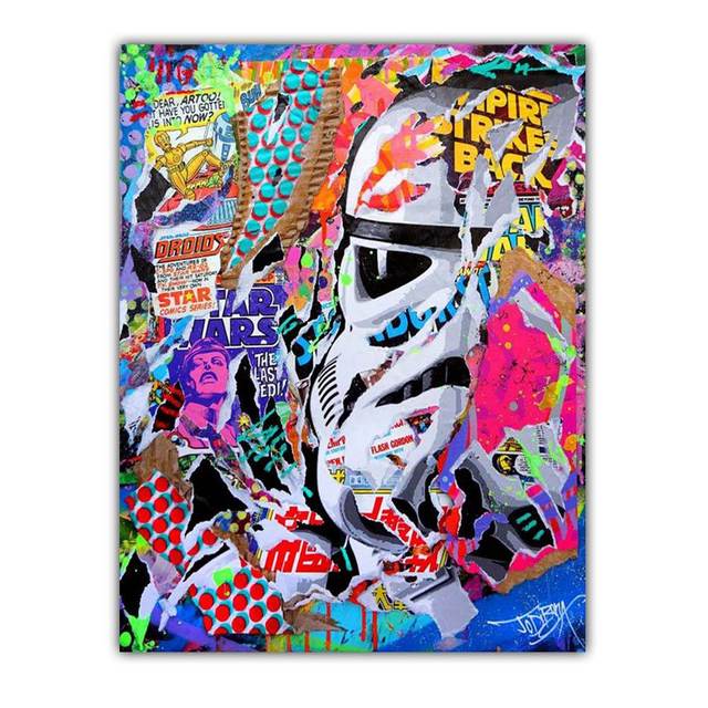 Nowy Graffiti art abstrakcyjna figura na płótnie malarstwo kultura uliczna wall art kobiety kolor plakat biuro salon home decoration mural bez ramki!