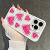 Hand-Painted Powder Love Candy Color Silicone Case For Iphone 11 13 12 15 17 Plus 14 16 Pro Max Bright Soft Touch Back Cover