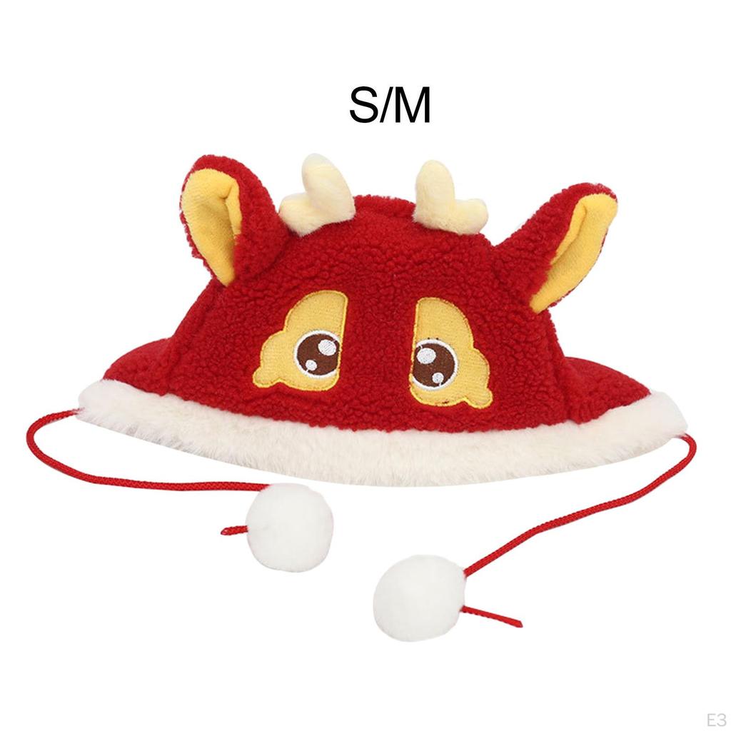 Jahr Haustier Hut Hund Kopfbedeckung Kostüm Zubehör Festliche warme Kappe für Urlaub