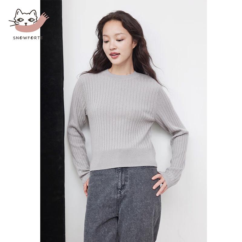 Snovede Women's Cashmere Blend Round Neck Sweater S22-021