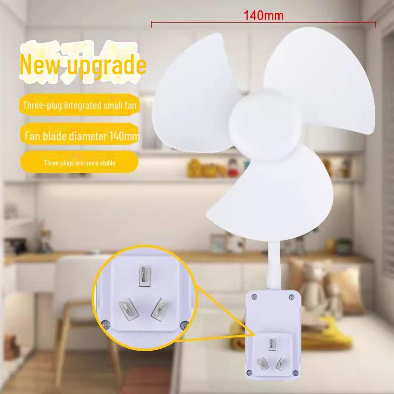 Three-Plug Energy-Saving Silent Fan for Kitchen & Bathroom