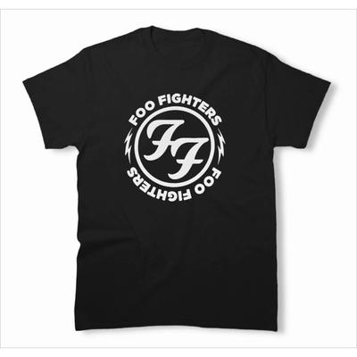 Retro Hip Po Top Rundhals T-Shirt Foo Fighters T-Shirt für Männer und Frauen Top Y2k Sport Streetwear Fan Geschenk Unisex