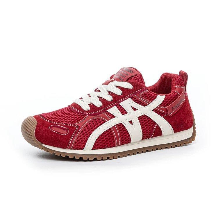 Soft Leather Version~ Fashion Versatile Casual Breathable Sneakers 2025 Early Autumn New Korean Version Skinny Forrest Gump Shoes Women's Tide