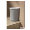 Garbage Container Bin Round Shaped Large Capacity Trash Can with Pressing Ring for Household Gray