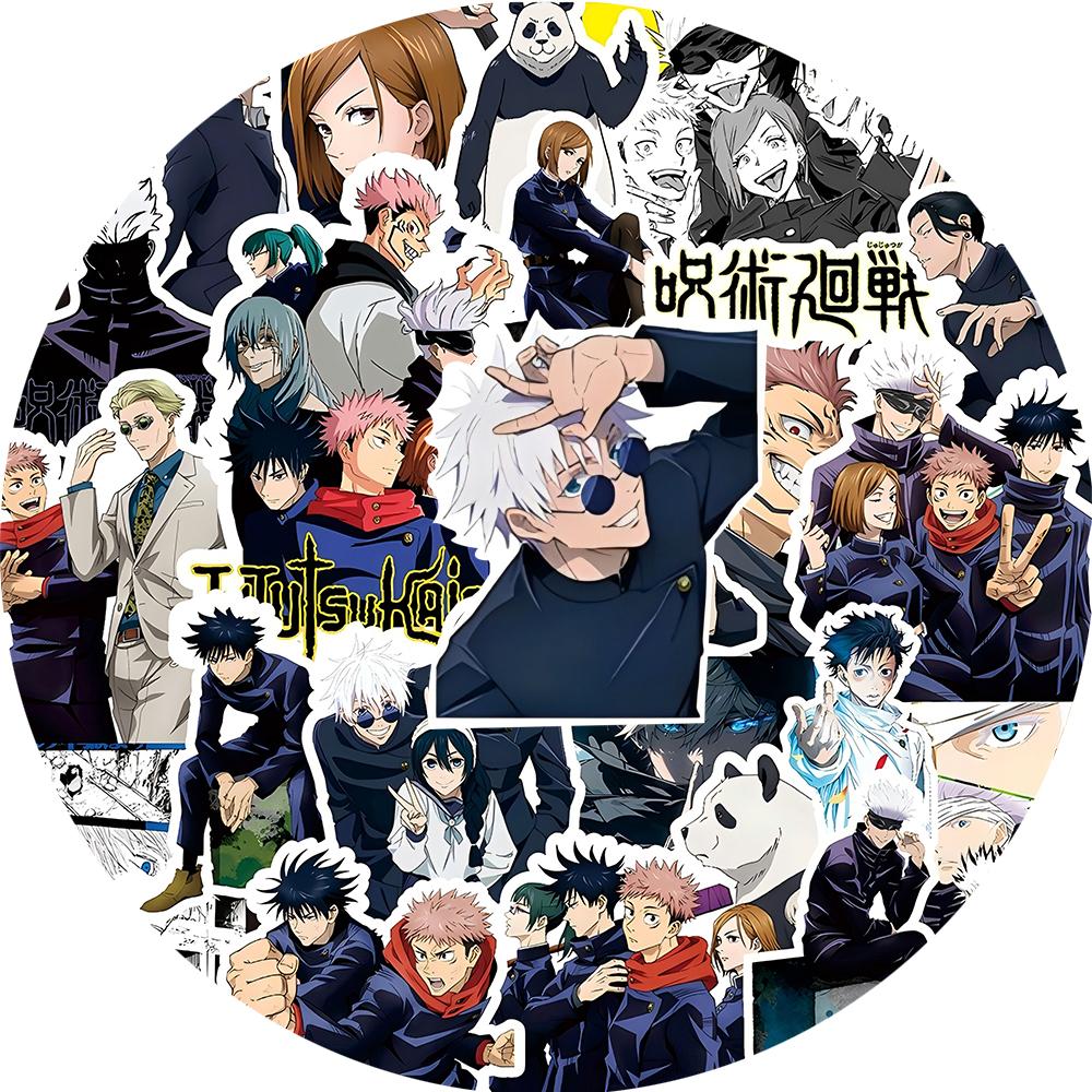 10/30/80pcs Anime Jujutsu Kaisen Itadori Yuji Stickers Graffiti Luggage Stationery Diary Cool Cartoon Decoration Sticker