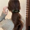 Cloth Red Velvet Bow Hair Clip Black Bow Vertical Clip Bowknot Banana Clip  New Year Headwear