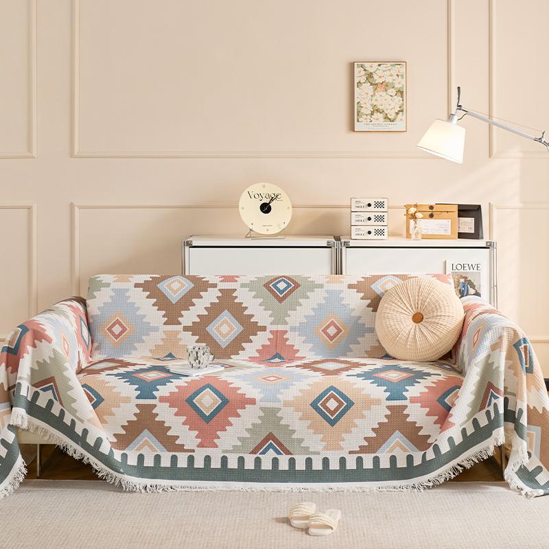 Prosop drăguț de canapea cu iepuraș, prosop din pânză pentru husă de canapea, husă de canapea leneșă, anti zgârieturi de pisici all inclusive, pernă universală de canapea pentru toate anotimpurile