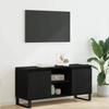TV Stand Black Oak Effect 104 x 35 x 50 cm Engineered Wood