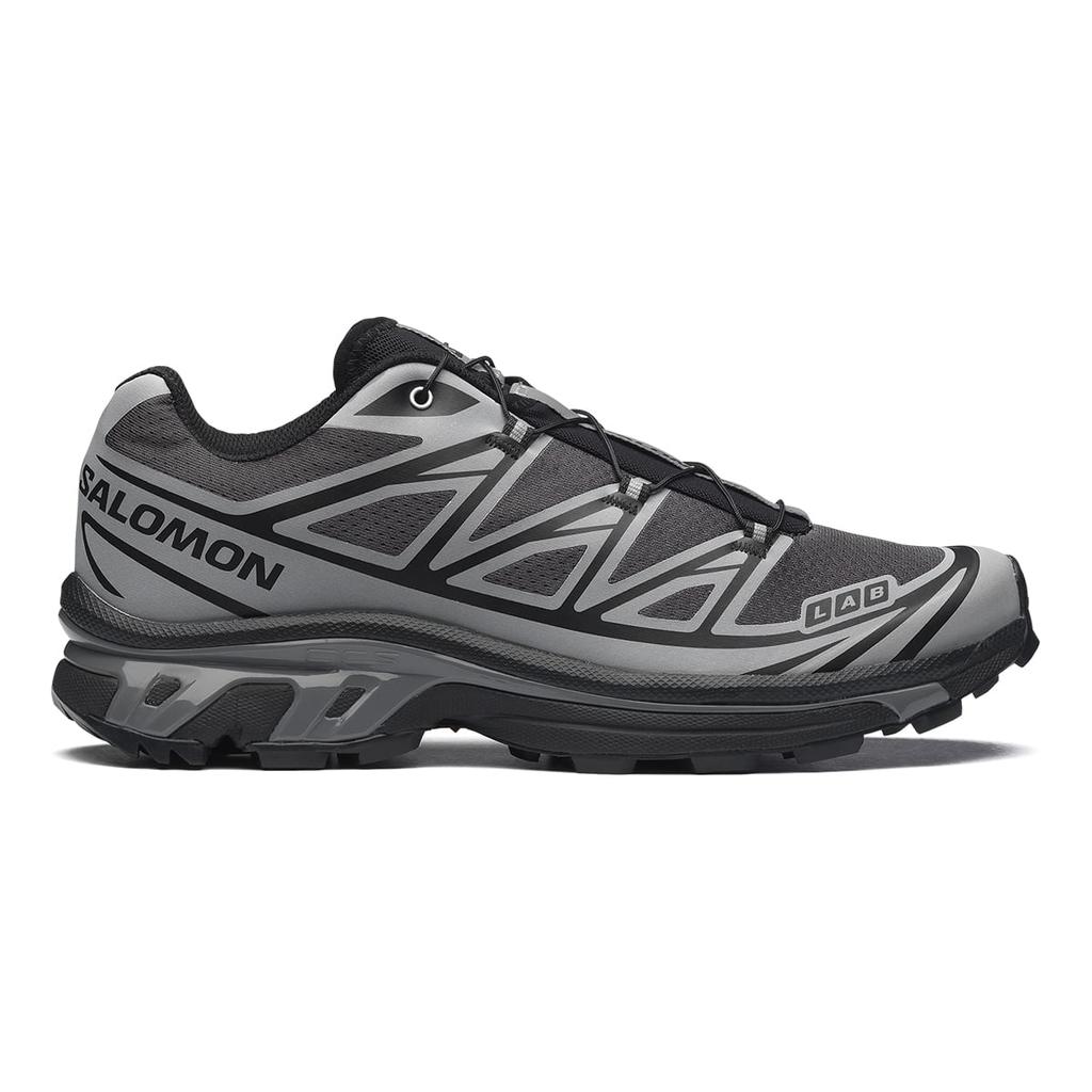 SALOMON XT 6 Niedrig geschnittene Laufschuhe Unisex Nachtschwarz Silber L49131400