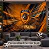 Wall Hanging Tapestry Custom NameHull FC Pattern Personalized Printed Fabric Wall Decor