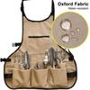 Durable Gardening Apron Garden Apron with Adjustable Straps Capacity Tool Pockets Outdoor Gardening Work Apron for Scissors