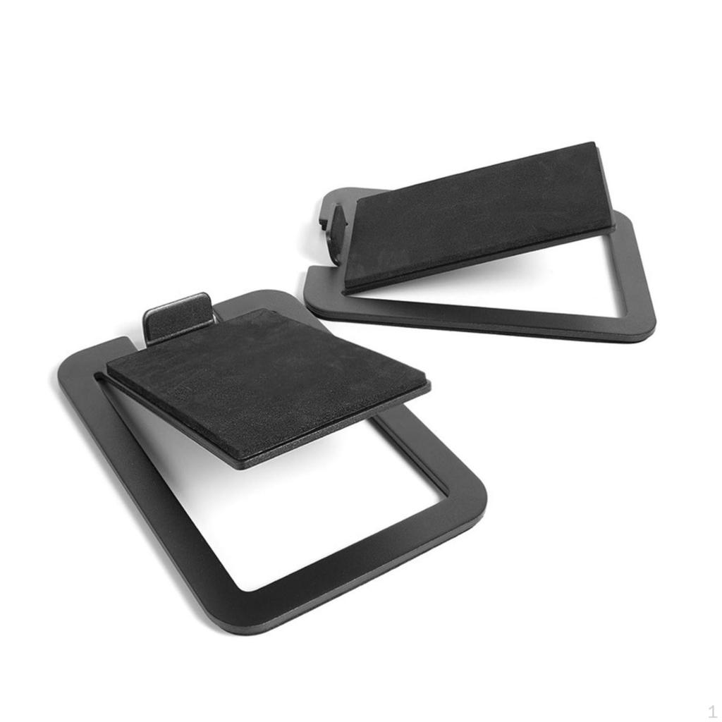 2 Pieces Desktop Speaker Stand with Vibration Pads Compact for Audiophiles, Esports