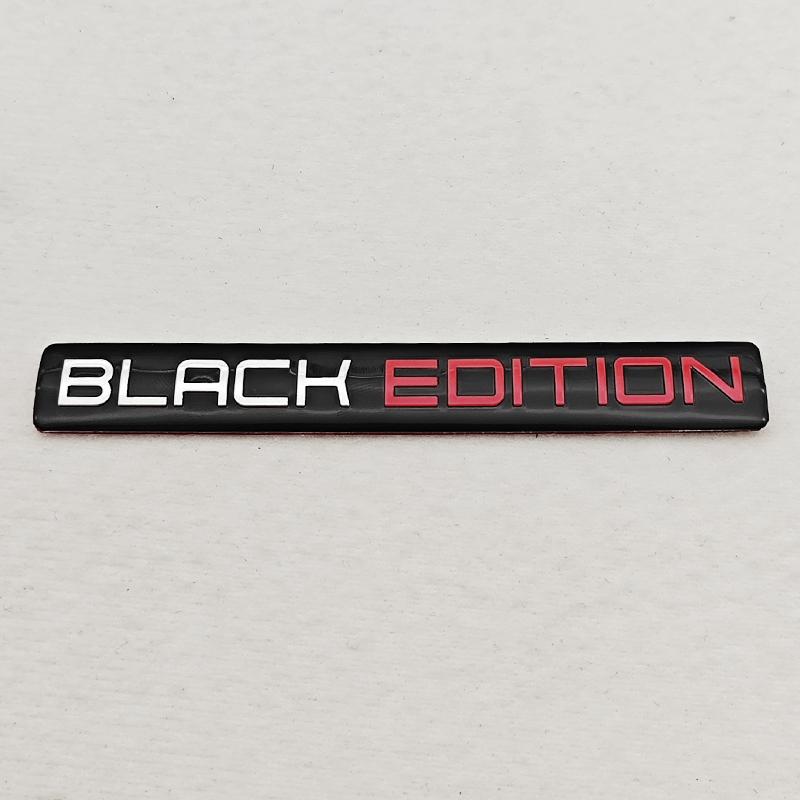 3D Aluminium Car Motorcycle Trunck Logo Black Edition Emblem Badge Decal Car Sticker Universal Accessories