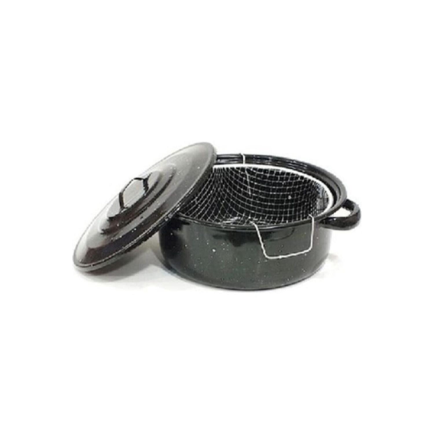 

Enamel Fryer Pot чорний