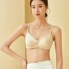 Tangge Silk Satin Smooth Bra - Light Luxury Mulberry Silk, Wire-Free, Large Chest Minimizer