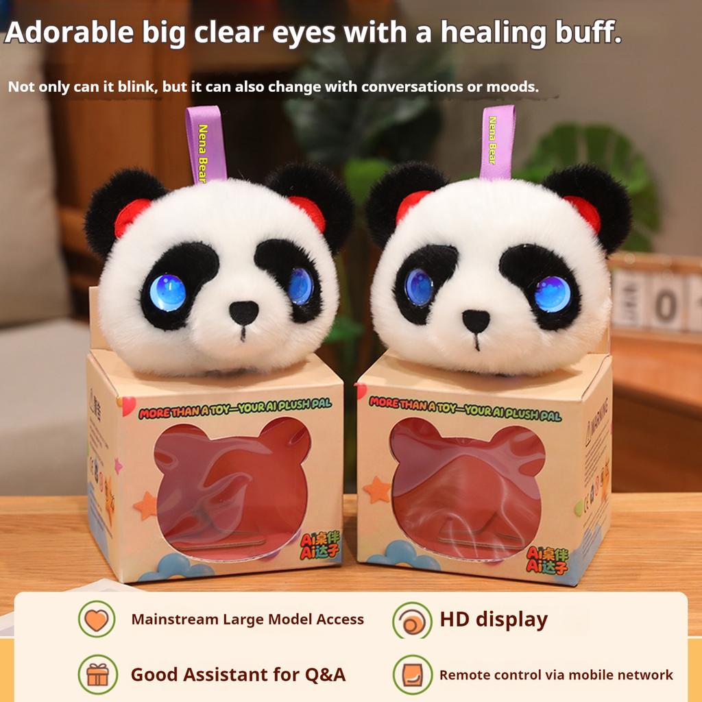 Ai Chatting Early Education  Toy Rabbit Round Smart Ai Desk Companion Gift 66 Internationally  Languages For Friends Classmates