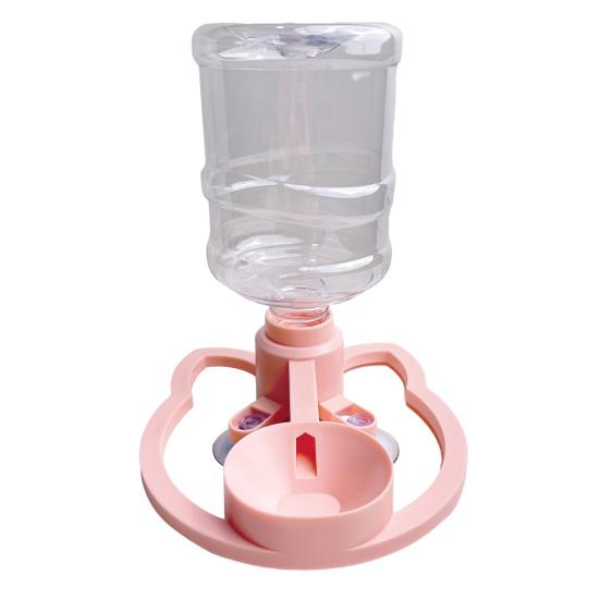 Yousheng Automatic Cat Water Dispenser, Cat Water Feeder Stand Fits Standard Bottles, Filter-free Pet Drinking Station for Indoor Kitten