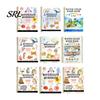 Portable Coloring Book for Travel Watercolor Book, Clean And Bright Patterns Design, Thick Nature Animal Landmark Theme Paper Multi-theme Paint