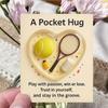 Sports-Themed Pocket Hug Football Golf Tennis Soccer Baseball Pocket Hug Heart Token Emotional Support Gift