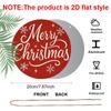 2D Flat, 1pc Vintage Aluminum Round Sign - Red Merry Christmas Quote, Rustic Vintage Home Garden Office Wall Decor, Suitable for Porches, Living