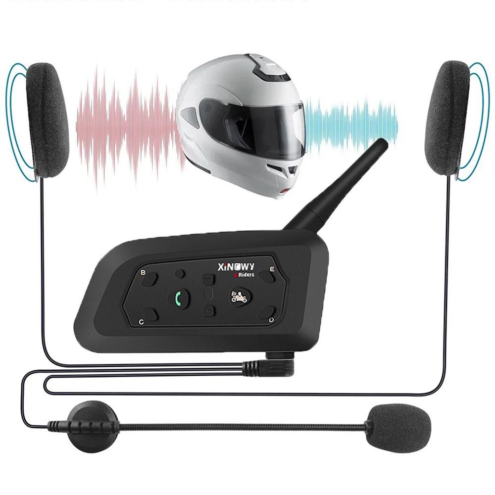 

1/2 комплекта 850 мАч мотоциклетная Bluetooth-гарнитура V6PRO Bluetooth-система связи мотоциклетный шлем 1Set