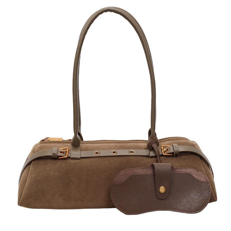 Bolso Baguette Retro Francés de Nicho, Bolso Versátil de Hombro Único para Otoño e Invierno, Bolso de Axila para Mujer