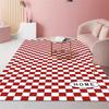 Living Room Bedroom Carpet Anti-slip Floor Mat Soft and Comfortable Faux Cashmere Carpet Easy To Clean and Machine Washable
