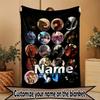 Custom Name Personalized How to Train Your Dragon Print Blanket, Home Decor, Bedroom, Sofa, Camping, Couch, Gifts for Birthday Christmas