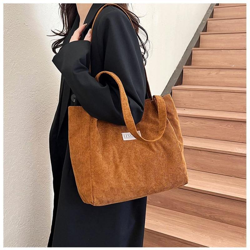 

Сумка большой вместимости женская из саржевой парусины, для поездок на работу, на плечо, портативная, повседневная женская сумка, простая, ленивая, для покупок, тренд width 31 height 30 bottom thickness 12cm