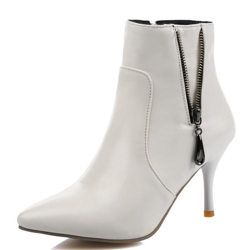 Sexy Ankle Boots Women Pumps Shoes for Autumn Pointed Toe 8cm Thin High Heels Women's Boots Custom Botas De Mujer WSH4137