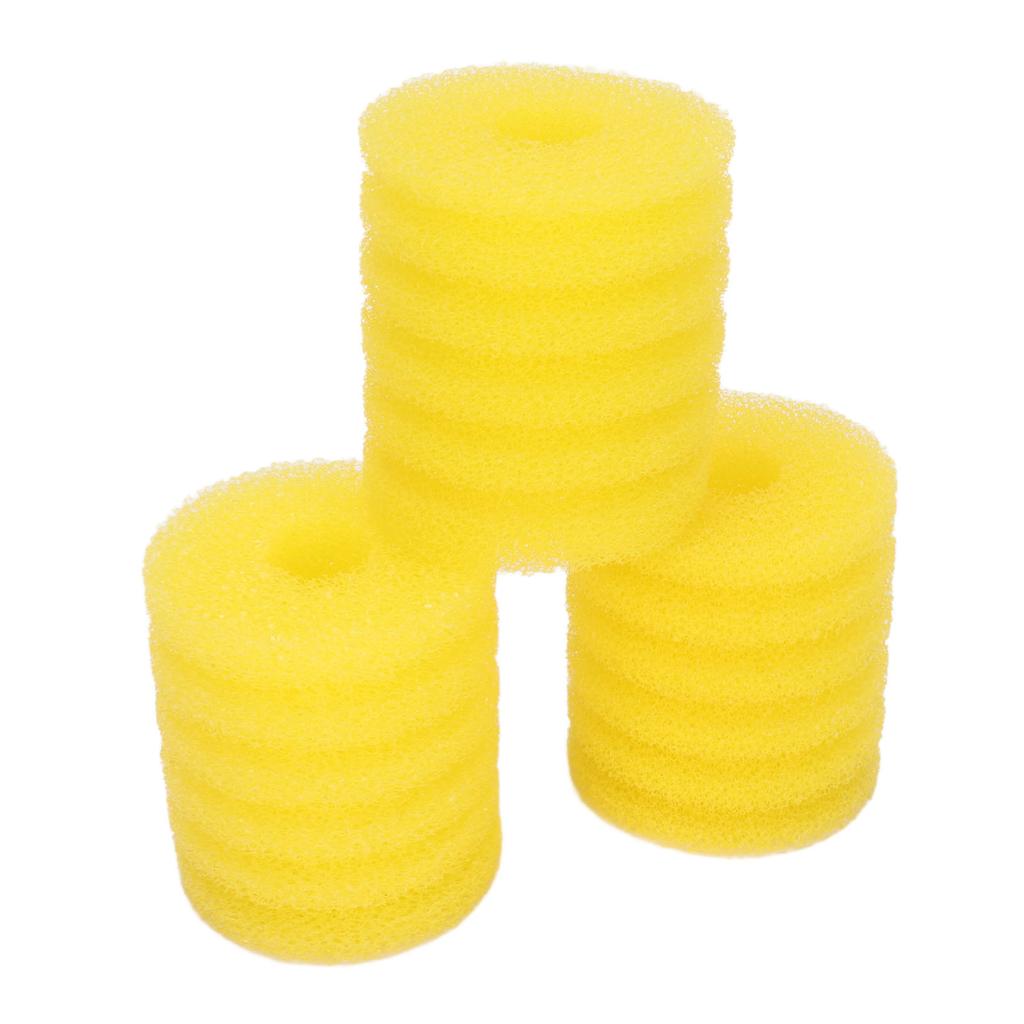 3Pcs Aquarium Filter Sponge Fish Tank Cylindrical Filter Foam Sponge Rolls Filter Accessories for Fish Tank