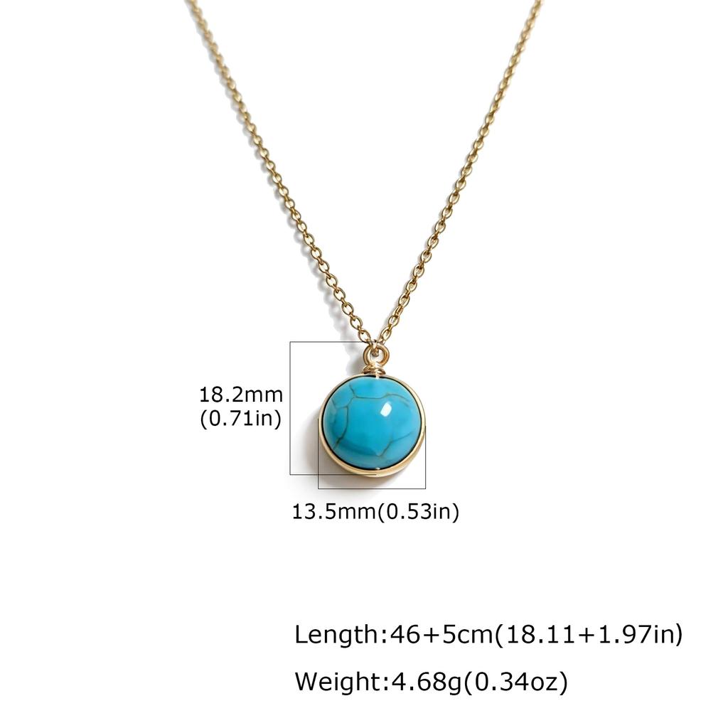 Nature Stone Crystal Healing Necklace for Women Stainless Steel Spiritual Stones, Emotional Balance Minimalist Jewelry