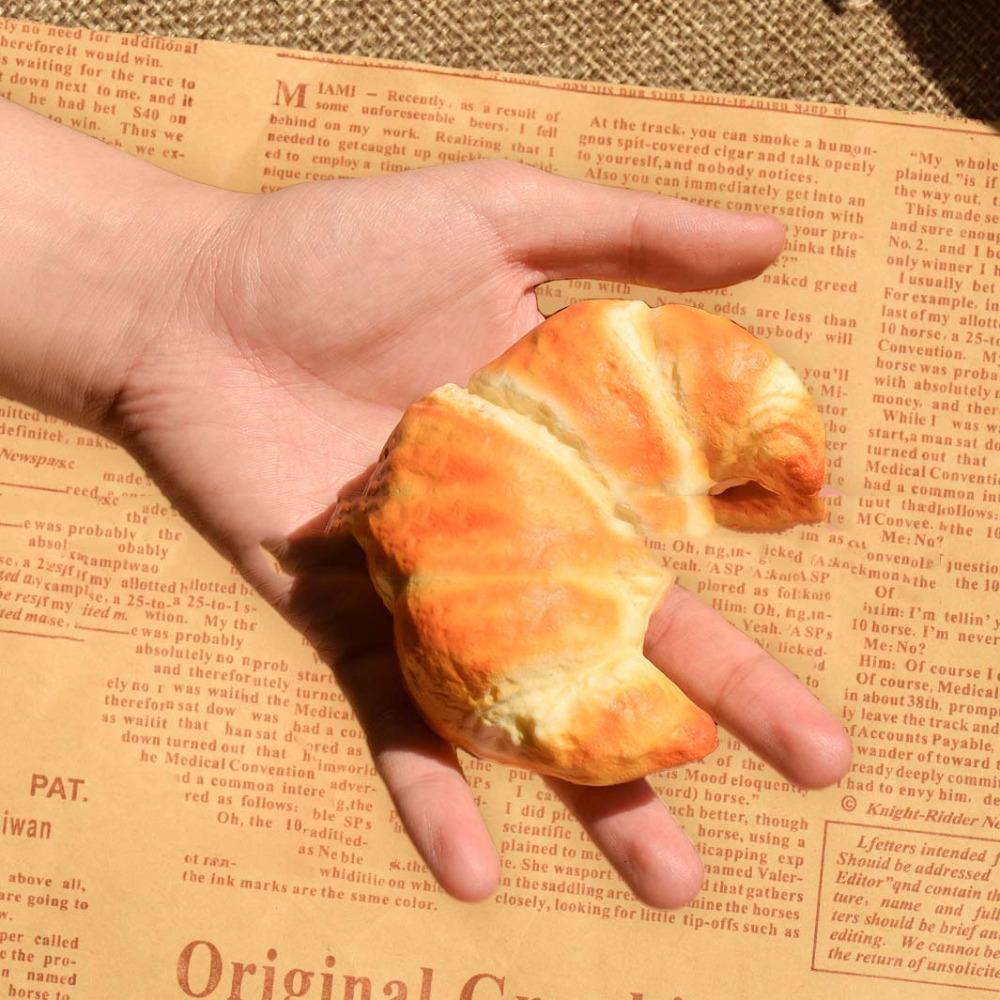 Slow Rising Squishy Croissant Squeeze Toy Super Soft Sensory Fidget Cake Children Gift