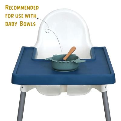 Waterproof Baby Chair Placemats Large Silicone Placemats High Chair Tray Mat for IKEA Antilop