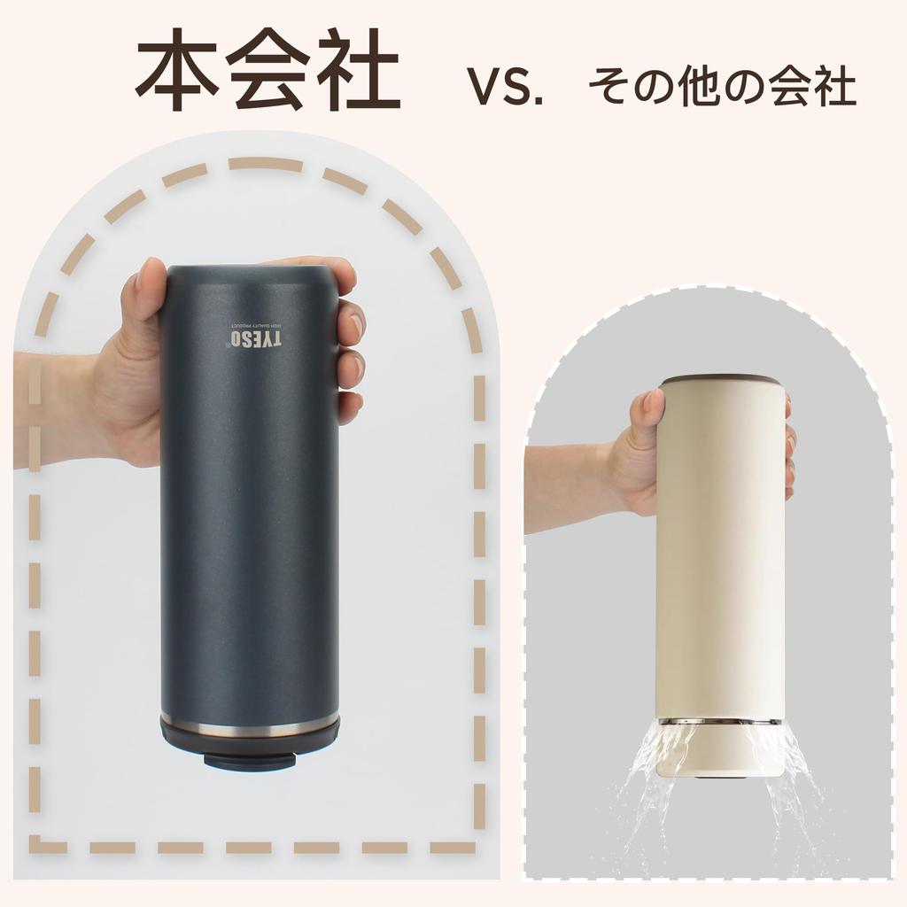 Safe and TYESO Tumbler with Vacuum Large Stainless Water Coffee Direct Removable Lid for Black [Dishwasher Leak-proof] Lid, Leak-proof, Insulated,