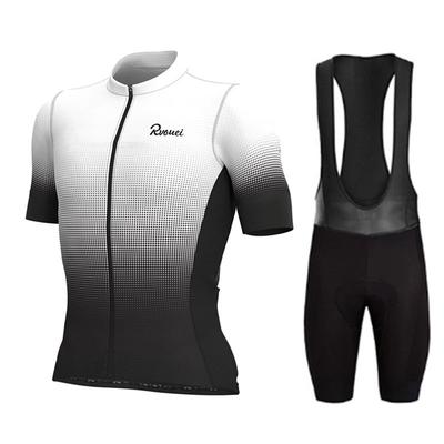 Rvouei Team Cycling Jersey Set Summer Bicycle Suit Quick Drying Bib Shorts Clothes Mtb Maillot Ropa Ciclismo Mountain Bike Wear