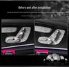 8-Piece Diamond Seat Adjustment Button Set for Mercedes-Benz New E, C200, GLC260, E300L