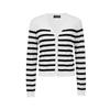 VEROMODA Lyocell Blend Striped V-Neck Cardigan