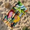 Bluey Customize Text Beach Towel Super Soft Microfiber Quickdry Fabric