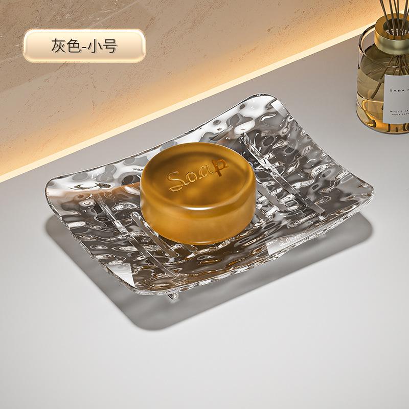 

Soap Dish with Drainage Mat Absorbent Soap Holder for Bathroom Shower Sink Countertop Storage