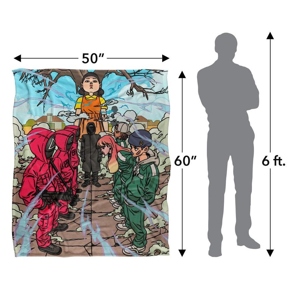 Squid Game 3 Stand-Off Silky Anime Supersoft Blanket