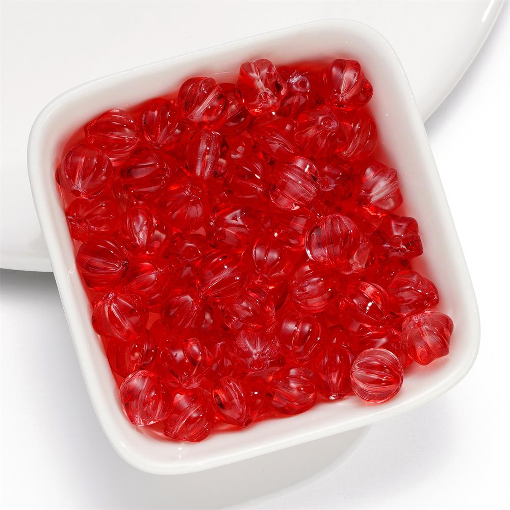 20/50pcs 8mm Glass Pumpkin Beads Spacer Bead for Bracelet Necklace Earrings Keychain DIY Halloween Jewelry Making Accessories
